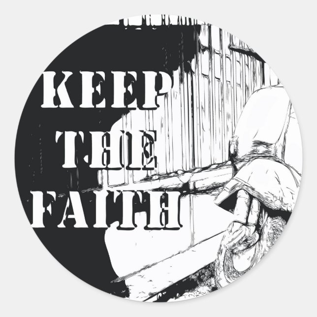 Scooter Keep the Faith Classic Round Sticker (Front)
