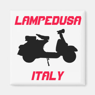 Scooter, Lampedusa, Italy Magnet