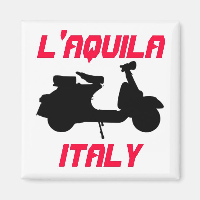 Scooter, L'Aquila, Italy Magnet (Front)