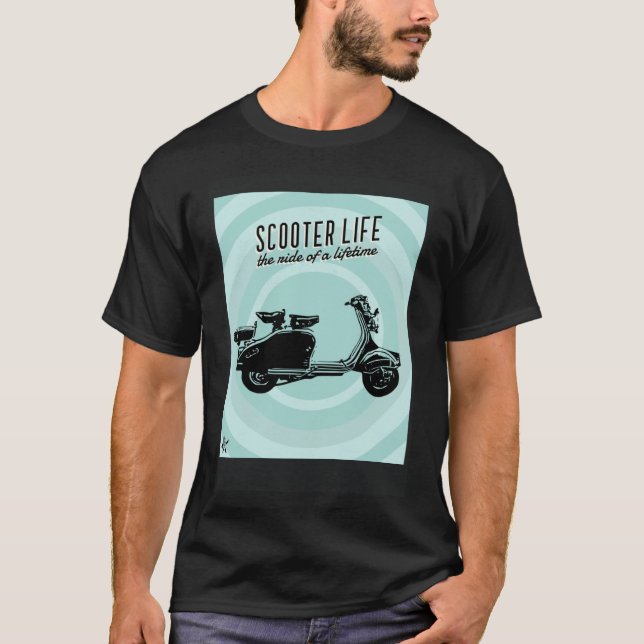 Scooter Life Classic 1950 s Scooter T-Shirt (Front)