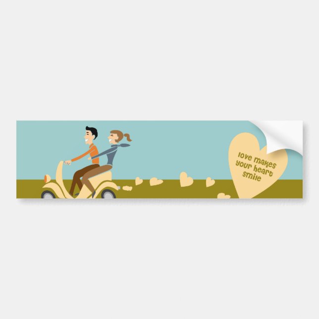 scooter love Bumper Sticker (Front)
