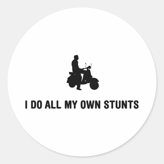 Scooter Lover Classic Round Sticker (Front)