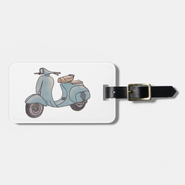 Scooter luggage tag (Front Horizontal)
