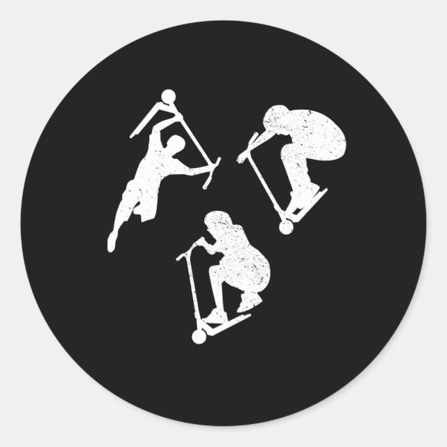 Scooter Master Classic Round Sticker (Front)
