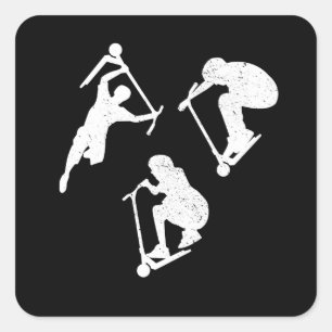 Scooter Master Square Sticker