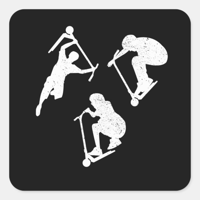 Scooter Master Square Sticker (Front)