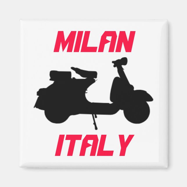 Scooter, Milan, Italy Magnet (Front)