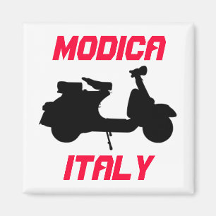 Scooter, Modica, Italy Magnet