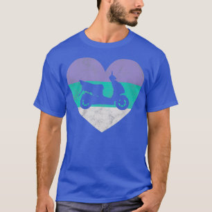Scooter Moped Gift For Women Girls Retro Cute T-Shirt