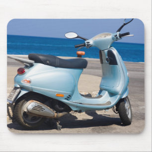 Scooter On The Beach Ephesus, Turkey Mouse Mat