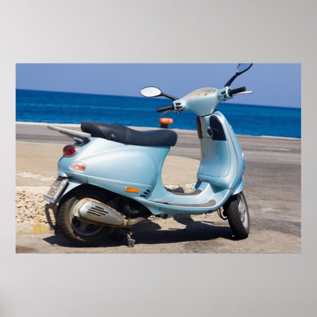 Scooter On The Beach | Ephesus, Turkey Poster (Front)