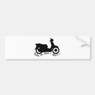 Scooter or E-Bike - This is how I Roll! Bumper Sticker