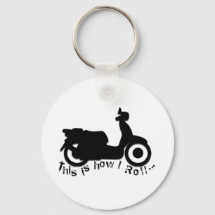 Scooter or E-Bike - This is how I Roll! Key Ring