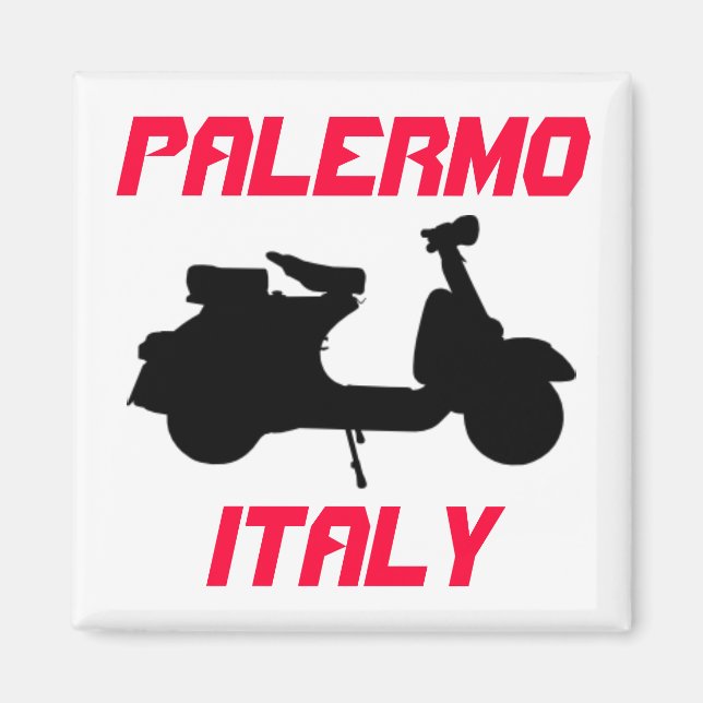 Scooter, Palermo, Italy Magnet (Front)
