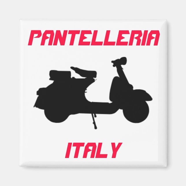 Scooter, Pantelleria, Italy Magnet (Front)