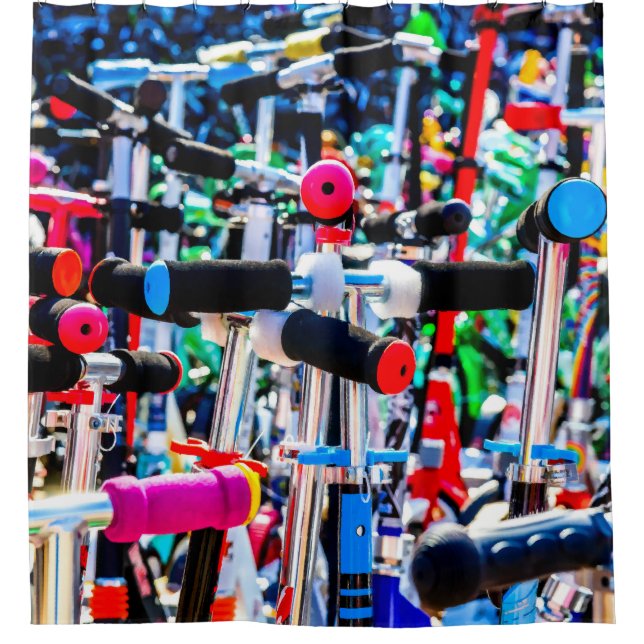 Scooter Paradise Shower Curtain (Front)