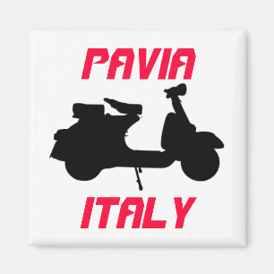 Scooter, Pavia, Italy Magnet