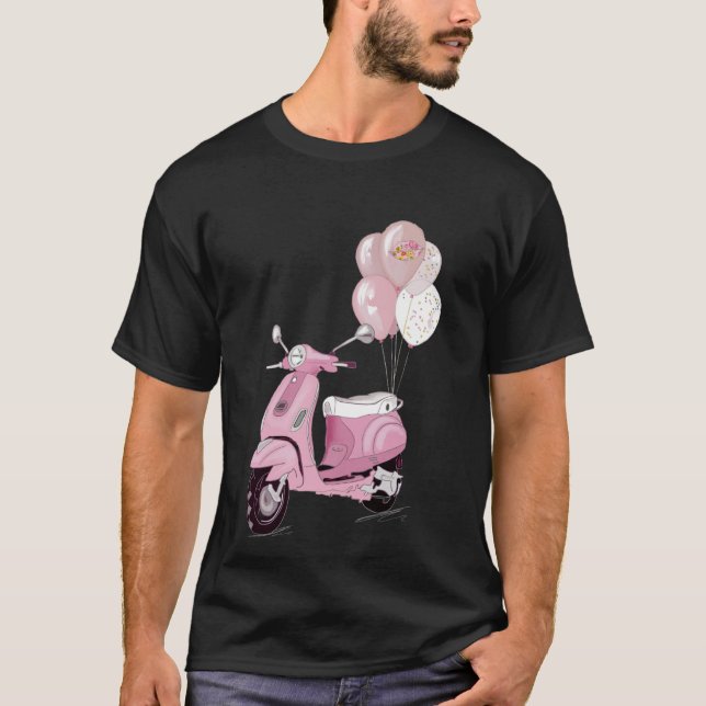 Scooter Pink scooter _by Leamini20_ T-Shirt (Front)