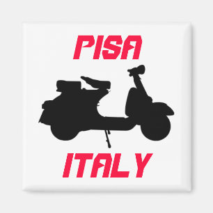 Scooter, Pisa, Italy Magnet