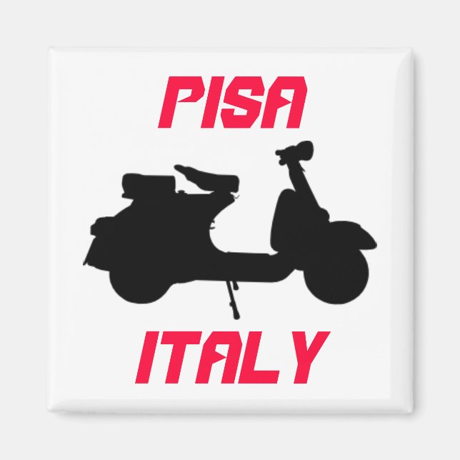 Scooter, Pisa, Italy Magnet (Front)