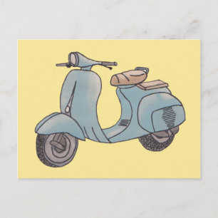 Scooter postcard
