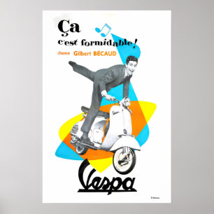 Scooter Poster Motor Scooter Art Retro Print