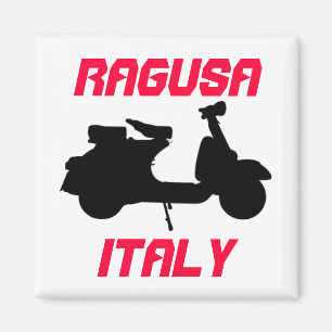 Scooter, Ragusa, Italy Magnet