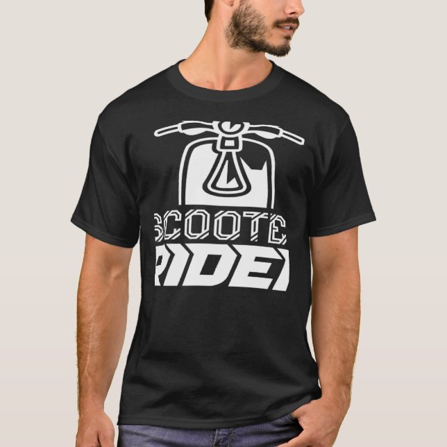 Scooter Rider Driving Saying Moped Driver T-Shirt (Front)