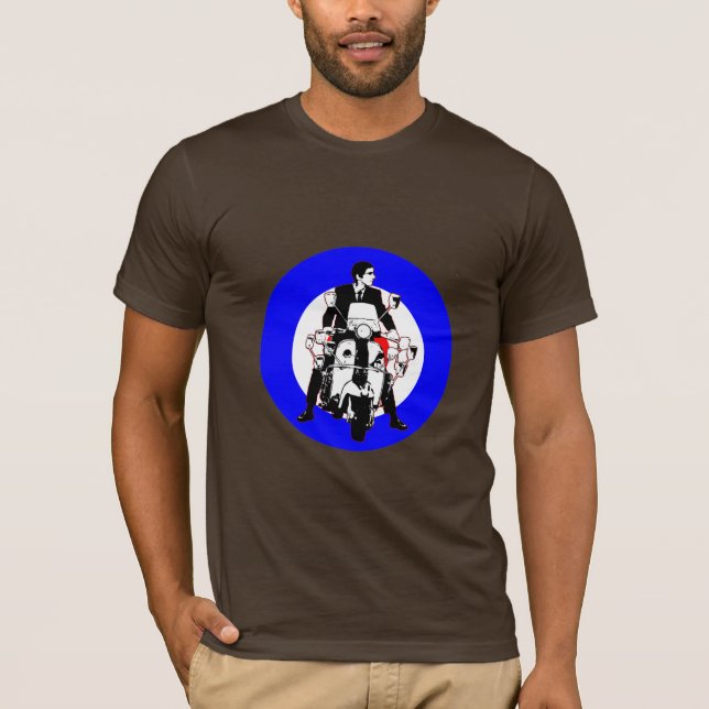 Scooter Rider on Target T-Shirt (Front)