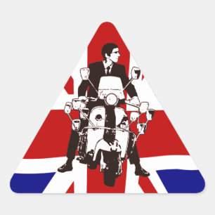 Scooter Rider UJ 2 mod triangle stickers