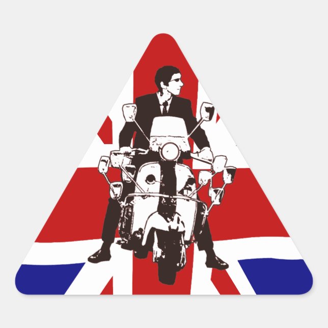 Scooter Rider UJ 2 mod triangle stickers (Front)