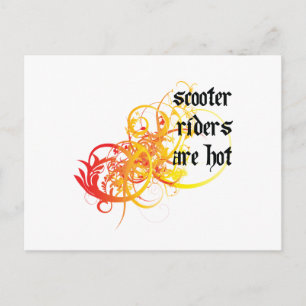 Scooter Riders Are Hot Postcard