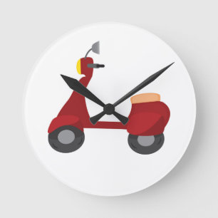 Scooter Round Clock