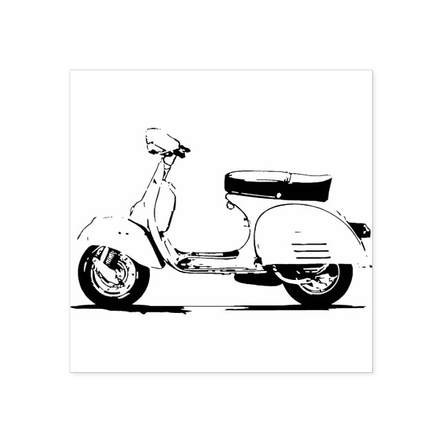 Scooter Rubber Stamp (Imprint)