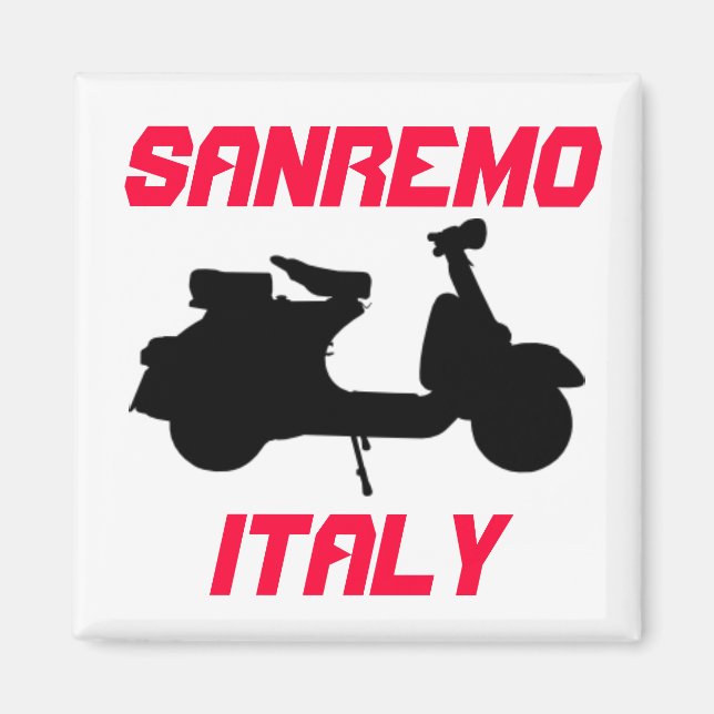 Scooter, Sanremo, Italy Magnet (Front)