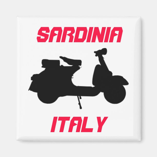 Scooter, Sardinia, Italy Magnet (Front)
