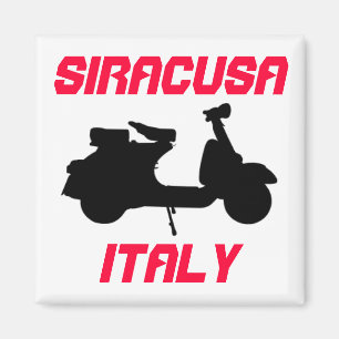 Scooter, Siracusa, Italy Magnet