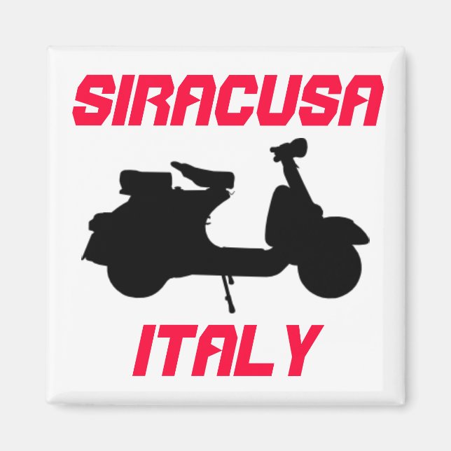 Scooter, Siracusa, Italy Magnet (Front)