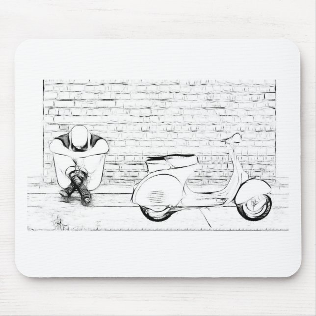 Scooter Skin Mouse Mat (Front)