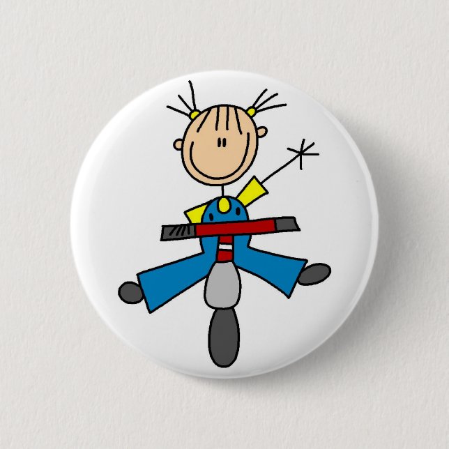 Scooter Stick Figure Button (Front)