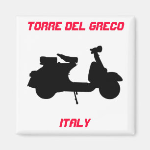 Scooter, Torre del Greco, Italy Magnet