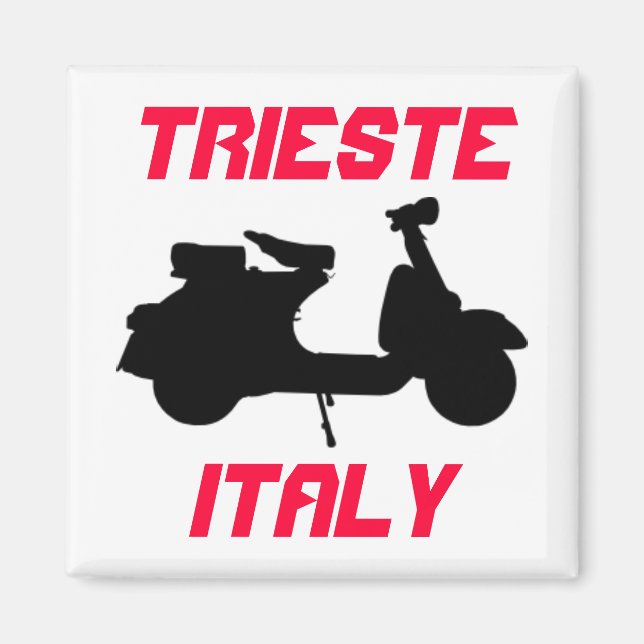Scooter, Trieste, Italy Magnet (Front)