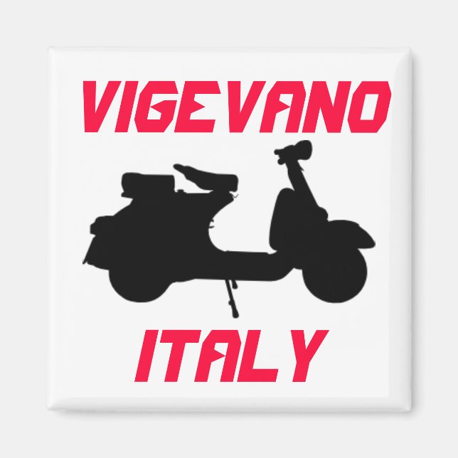 Scooter, Vigevano, Italy Magnet (Front)