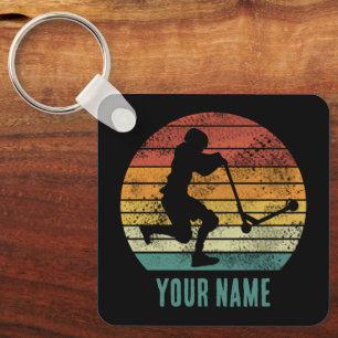 Scooter Vintage Sunset Retro E-Scooter Design Key Ring