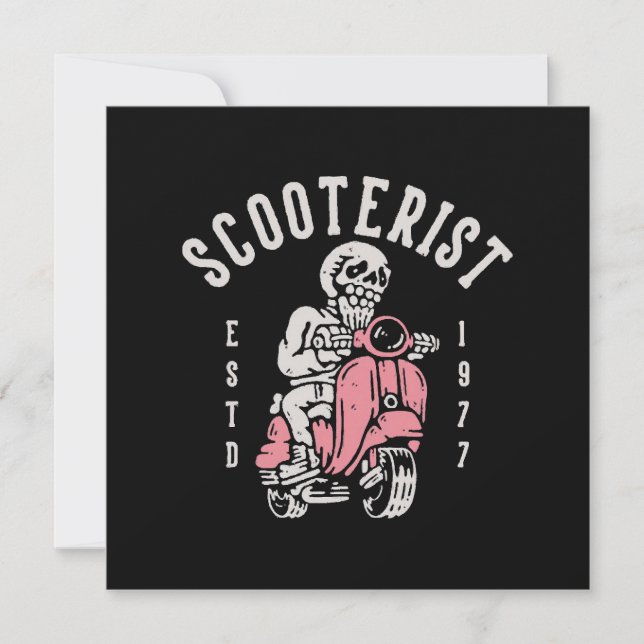 scooterist your tagline here invitation (Front)