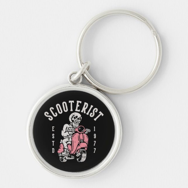 scooterist your tagline here key ring (Front)