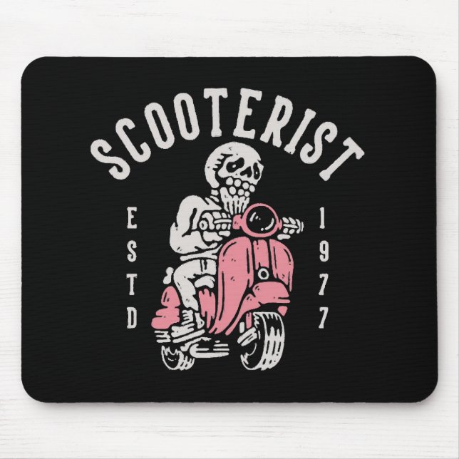 scooterist your tagline here mouse mat (Front)