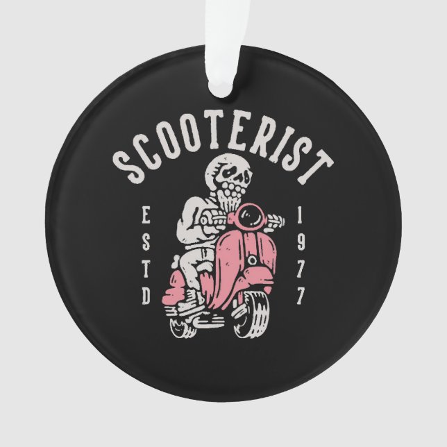 scooterist your tagline here ornament (Front)