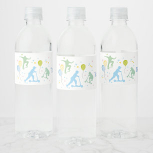 Scooters, Bikes, Skateboards, ride on over Water Bottle Label