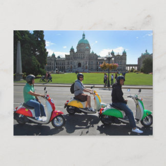 Scooters in Victoria Postcard